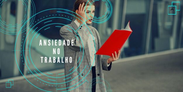 mulher com ansiedade por causa do trabalho