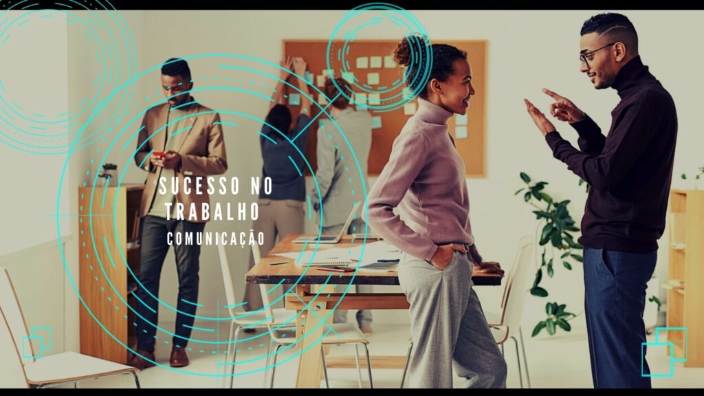 no trabaho homem e mulher consersão alegremente