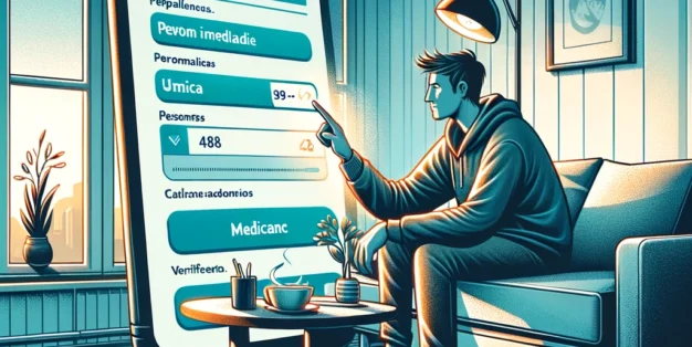 ilustração de como pedir a auto declaração de baixa numa aplicação