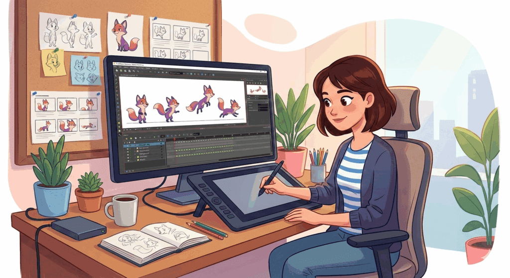 Curso de Animação 2D: Aprende a Criar Personagens e Animações Profissionais do Zero