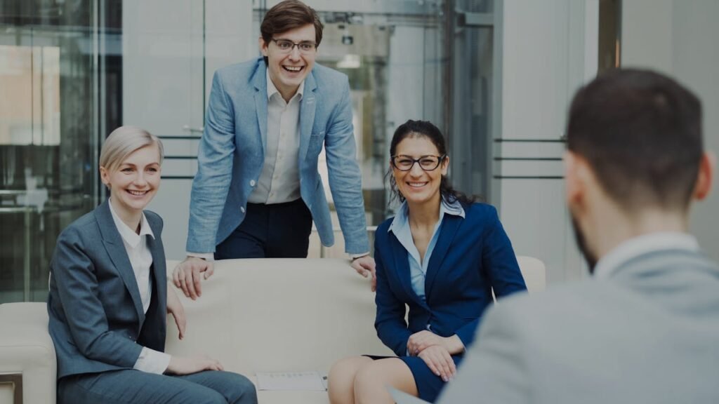 Profissional durante uma entrevista de emprego