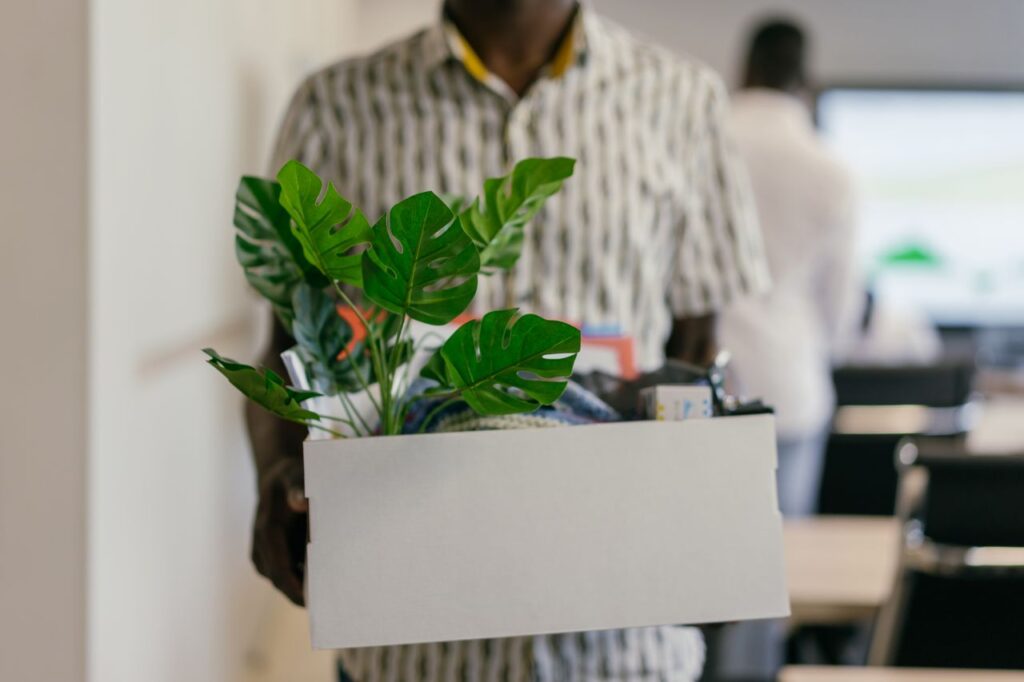 colaborador a sair do emprego